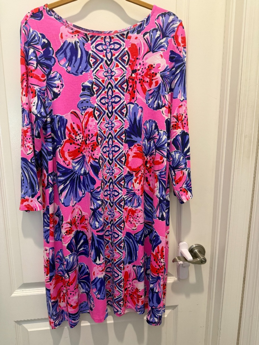 NWT Lilly Pulitzer Ophelia Dress in Plumeria Pink in a Holidaze, XL